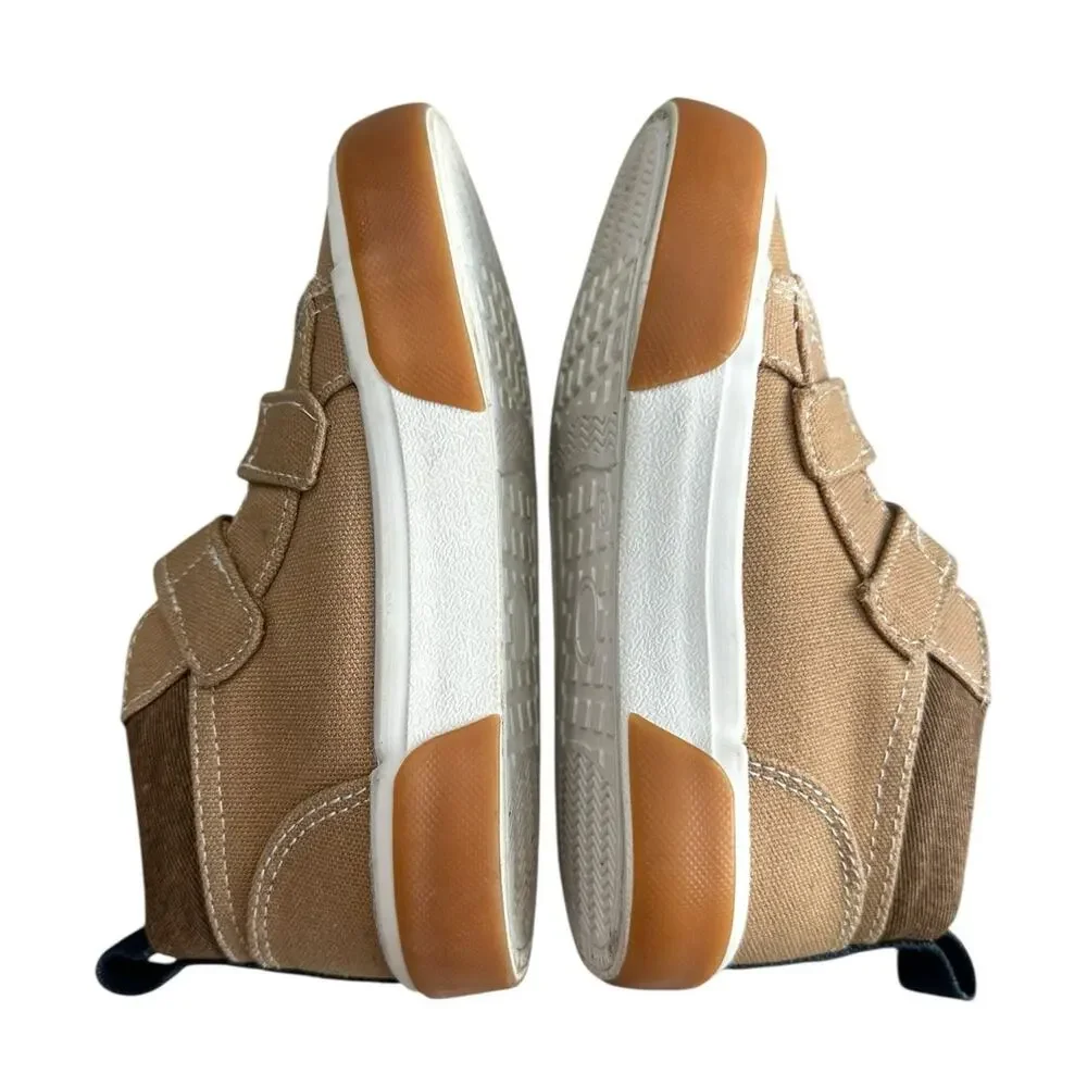 OLD NAVY Boys Tan Velcro Sneakers Size 8